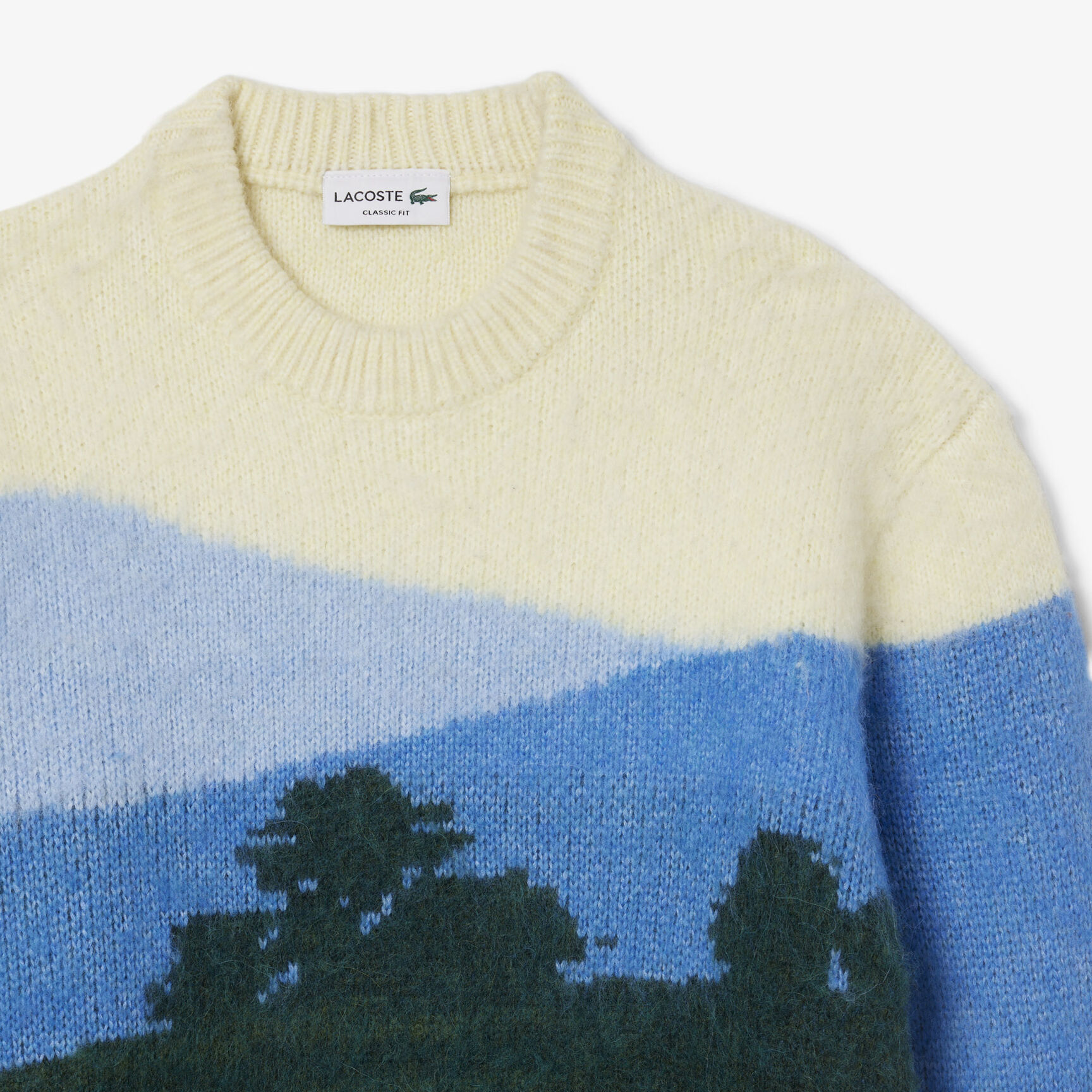 Landscape Jacquard Alpaca Wool Sweater