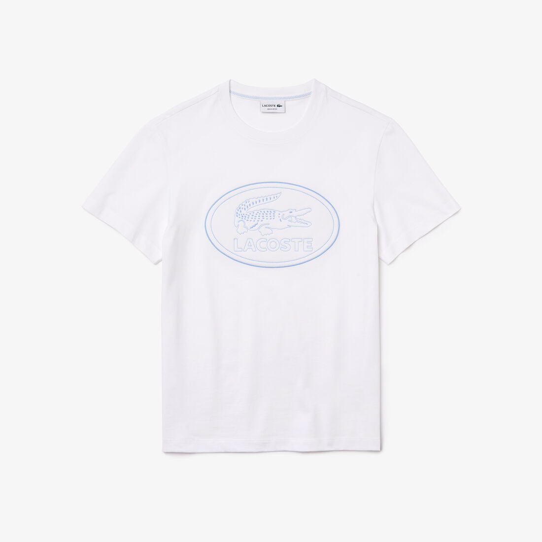 تي شيرت قطن بفتحة رقبة مستديرة للرجال والشعار المطرز تي شيرت قطن بفتحة رقبة مستديرة للرجال والشعار المطرز