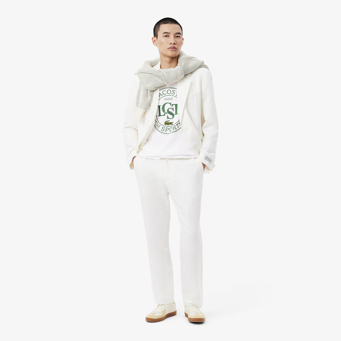 تي شيرت فضفاض من القطن الثقيل المطبوع تي شيرت فضفاض من القطن الثقيل المطبوع