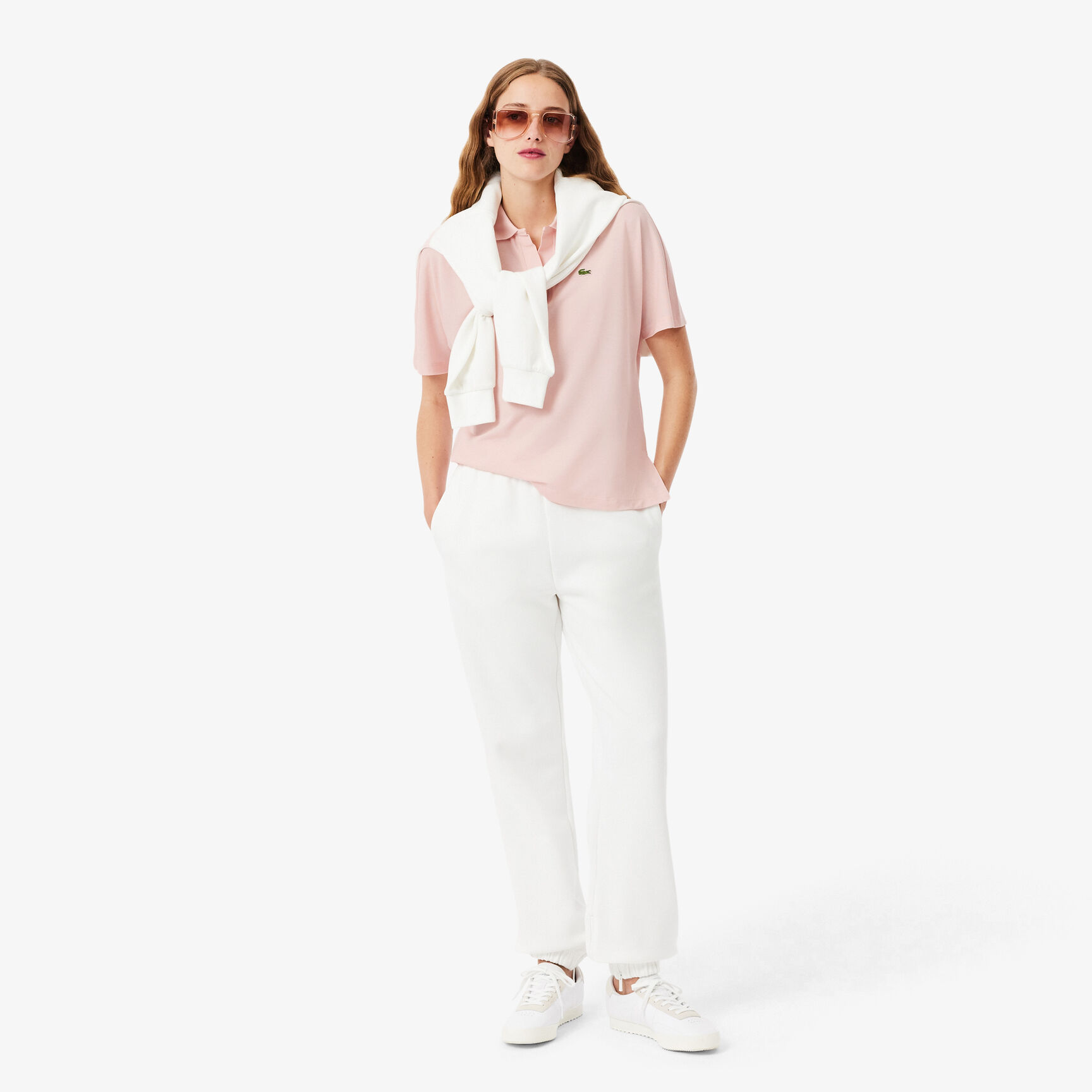Relaxed Fit Fluid Pique Polo Shirt