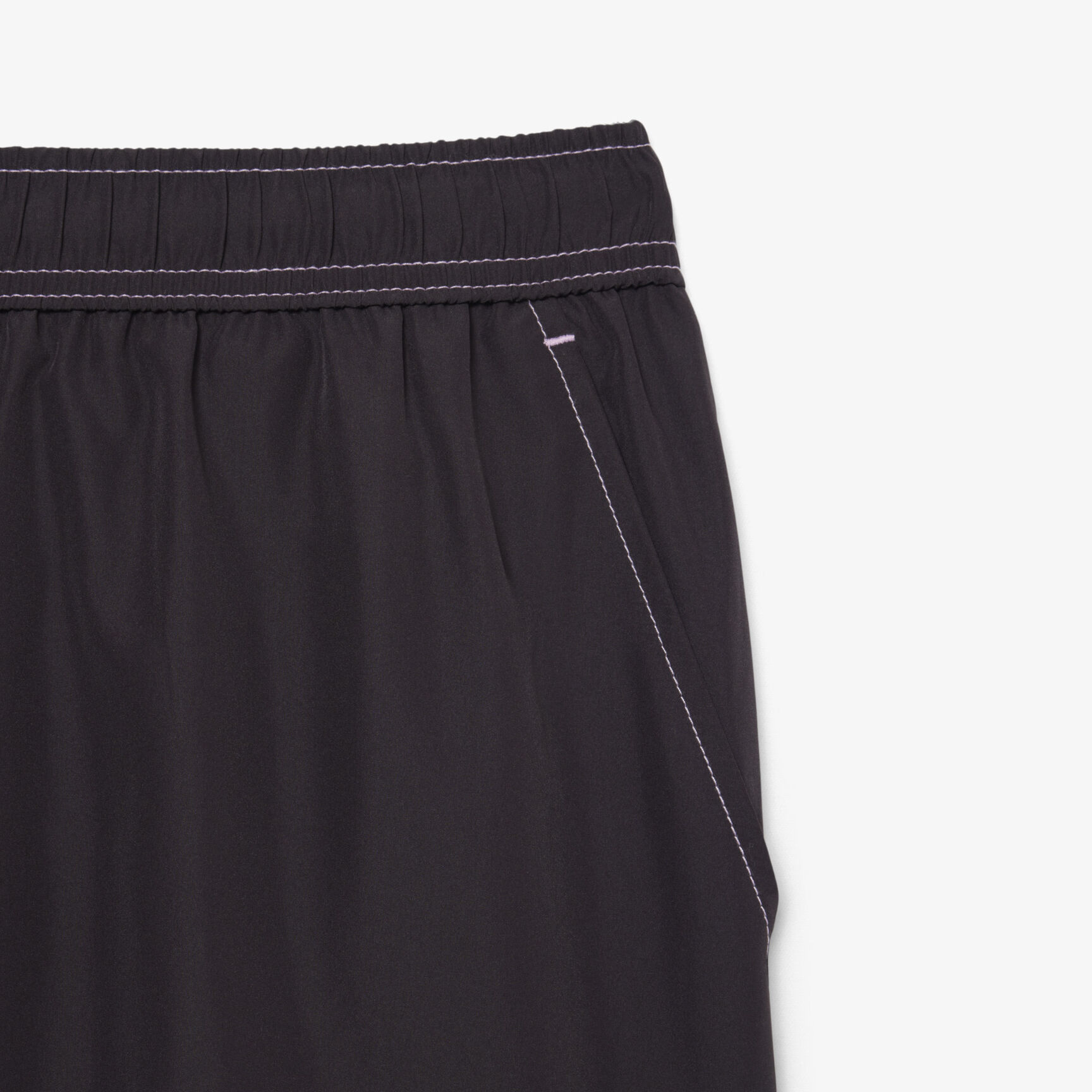 Mid Length Tennis Print Swim Trunks