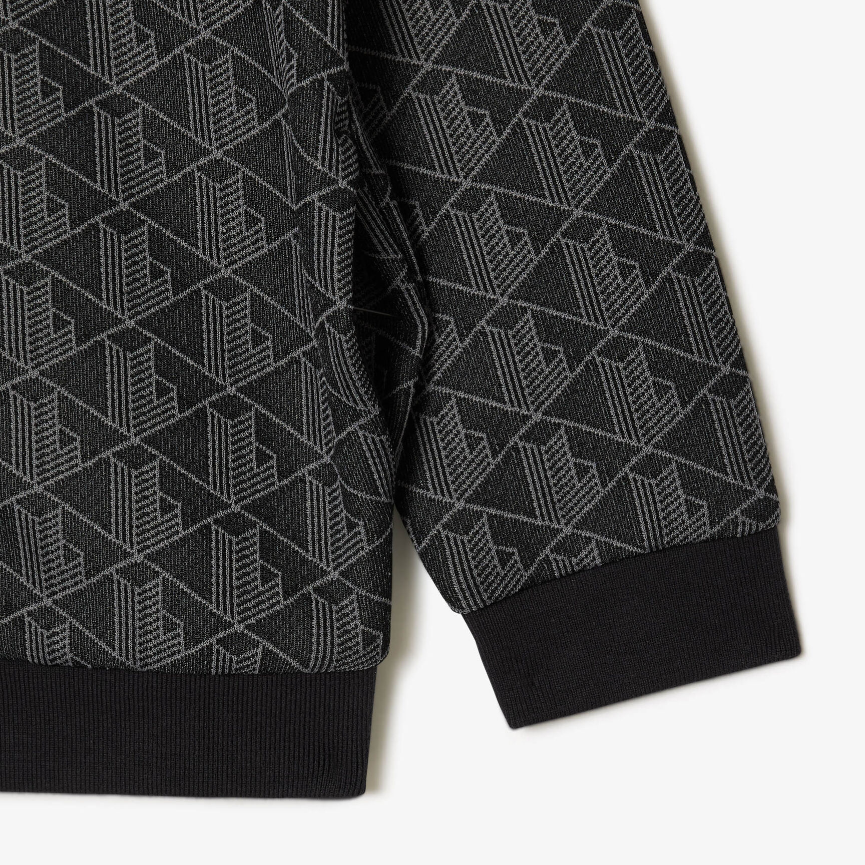 سويت شيرت باريس مونوغرام برقبة عالية وسحاب