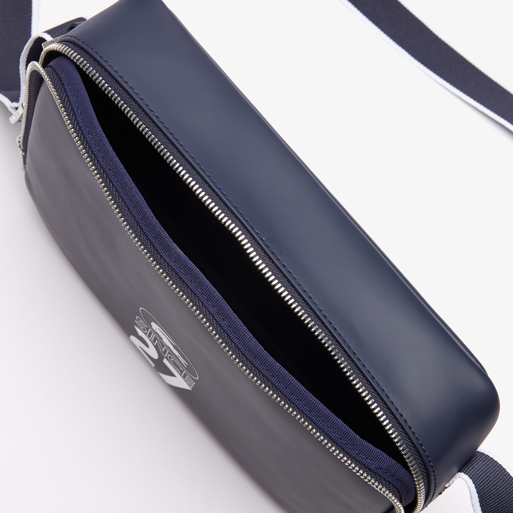 Men’s 1927 Print Logo Rectangular Canvas Crossbody Bag Men’s 1927 Print Logo Rectangular Canvas Crossbody Bag