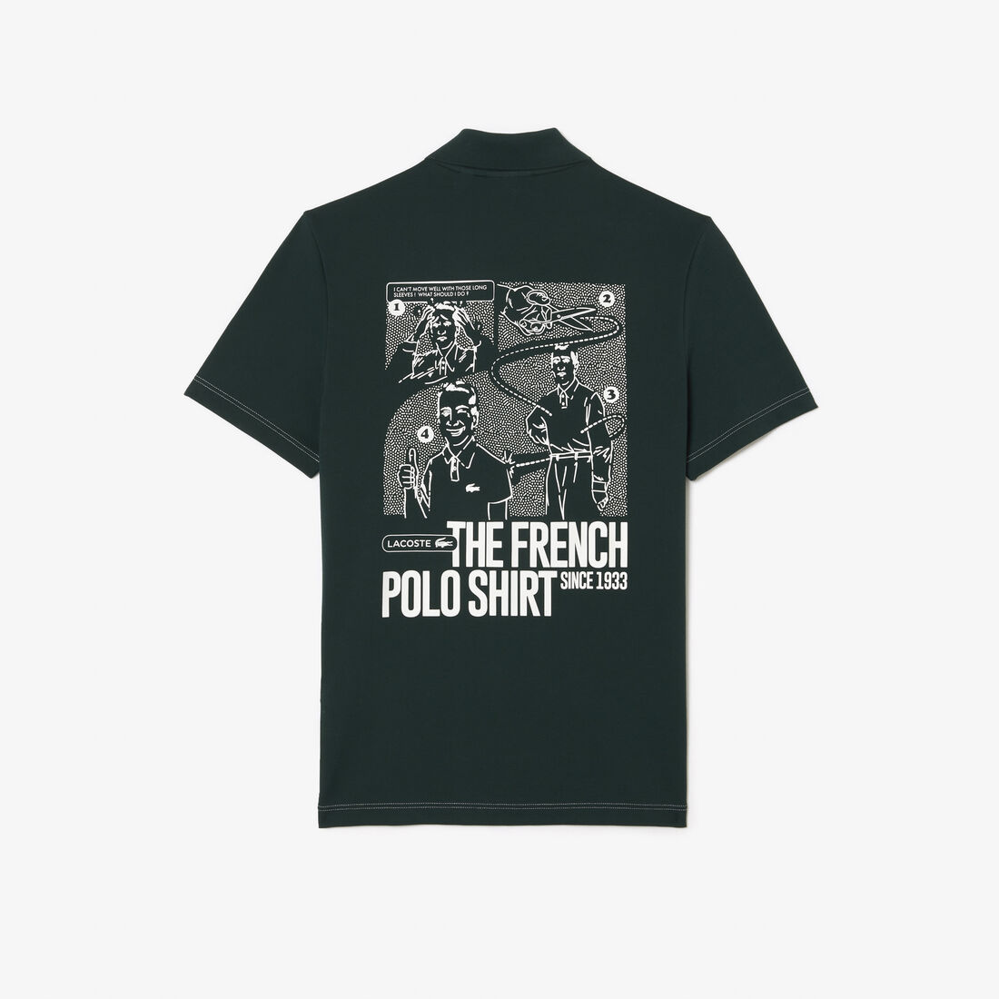 Back and Front Print Lacoste Movement Polo Shirt Back and Front Print Lacoste Movement Polo Shirt