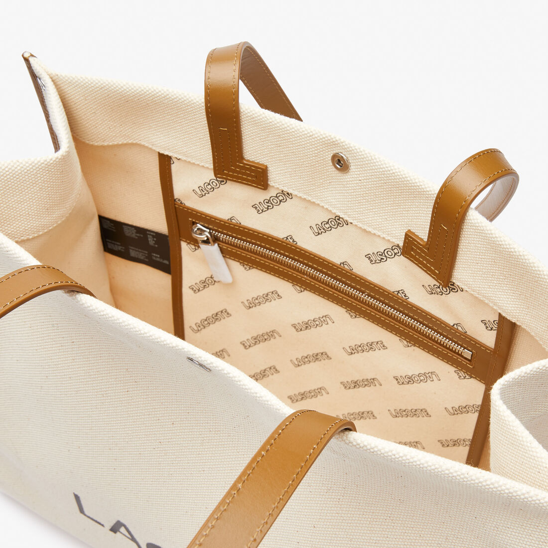 حقيبة يد مربعة قنب قطن بشعار الماركة للنساء مجموعة Héritage Canvas حقيبة يد مربعة قنب قطن بشعار الماركة للنساء مجموعة Héritage Canvas