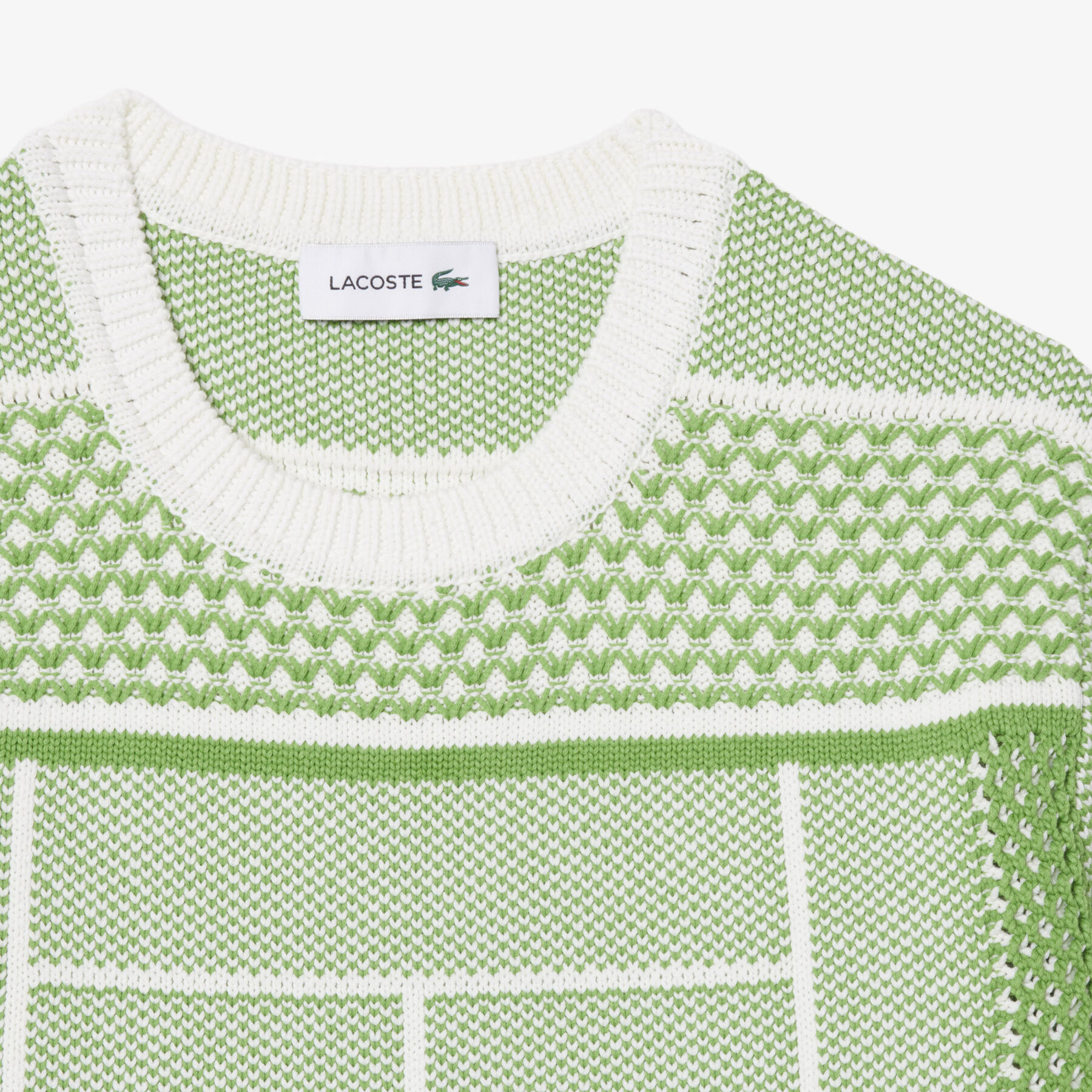 Tennis Court Jacquard Sweater Dress lacoste tennis court jacquard sweater dress