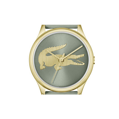 ساعة Crocodelle بسوار سيليكون أخضر