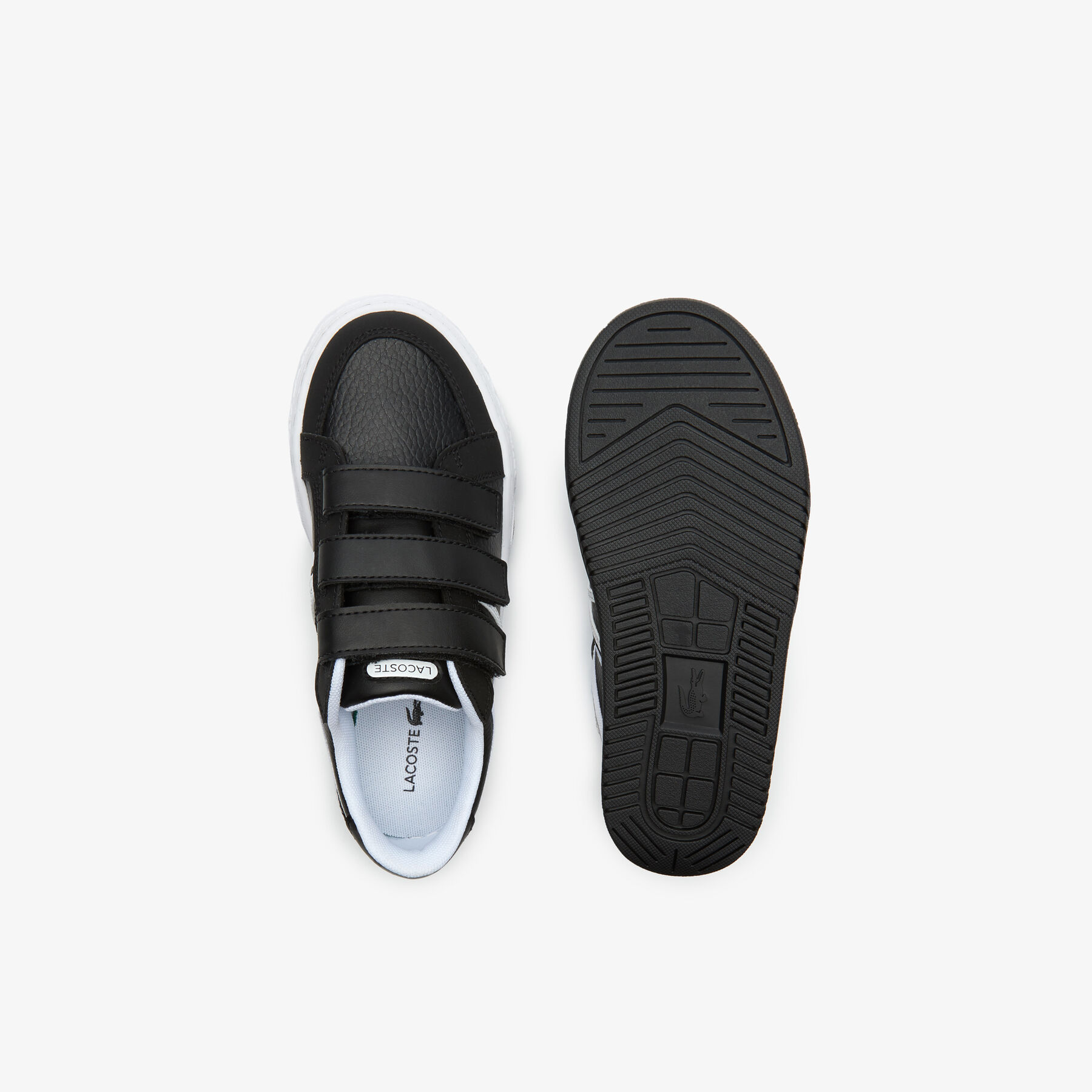 children s lacoste l001 synthetic trainers