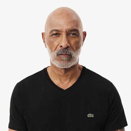 Lightweight Cotton Pima V Neck T-shirt