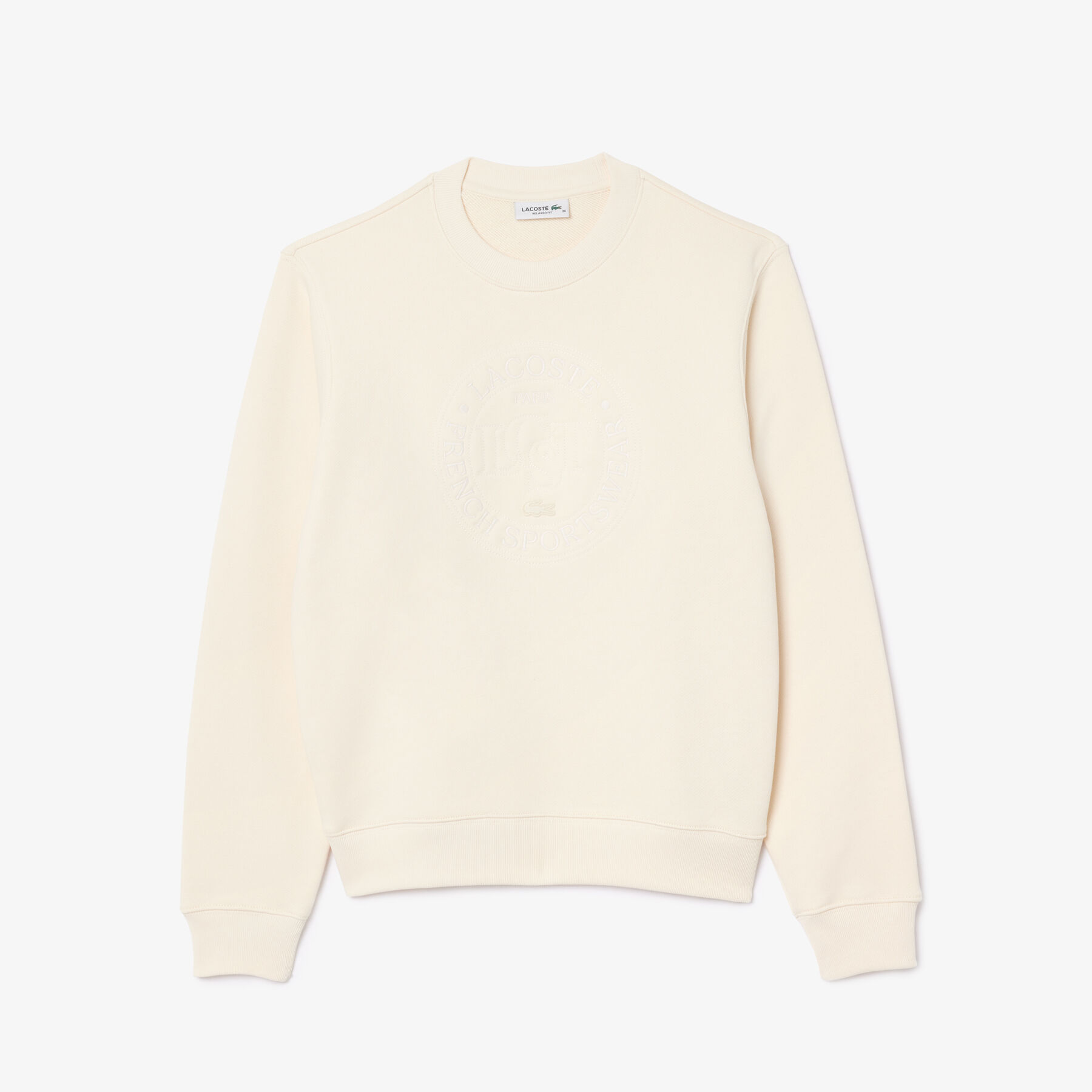 Embroidered Cotton Sweatshirt lacoste embroidered cotton sweatshirt