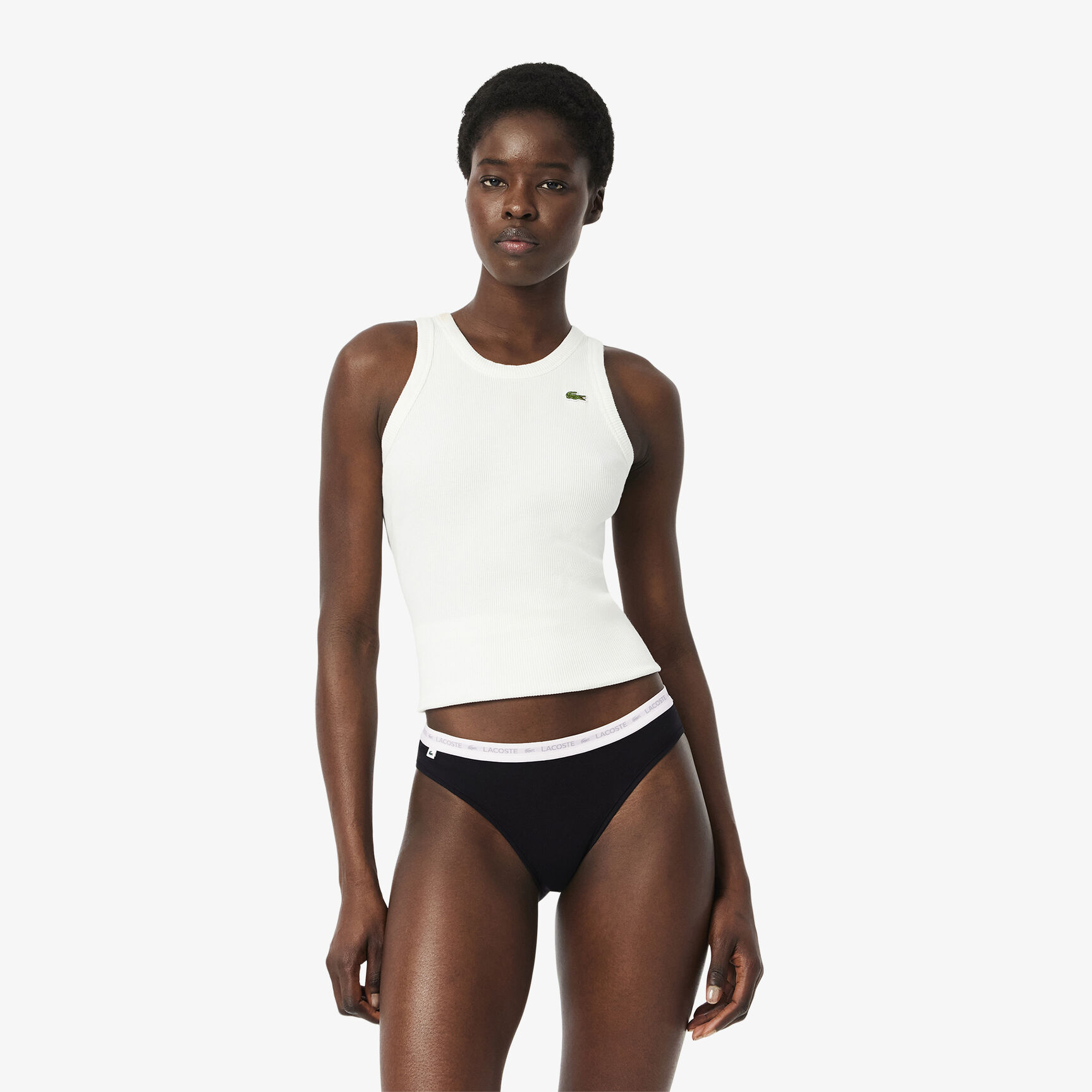 طقم بوكسر قطن مطاطي بتصميم رفيع من الجانبين، 3 قطع طقم بوكسر قطن مطاطي بتصميم رفيع من الجانبين، 3 قطع