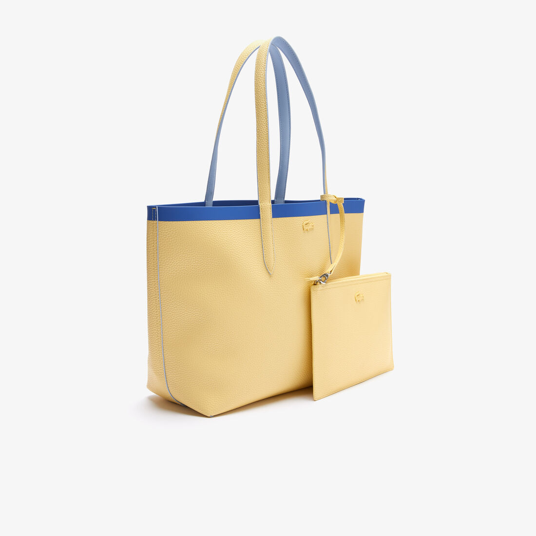 حقيبة توت من القماش المغلف بالبلاستيك يمكن استخدامها على الوجهين مع حزام بلون مختلف مجموعة Anna للنساء حقيبة توت من القماش المغلف بالبلاستيك يمكن استخدامها على الوجهين مع حزام بلون مختلف مجموعة Anna للنساء