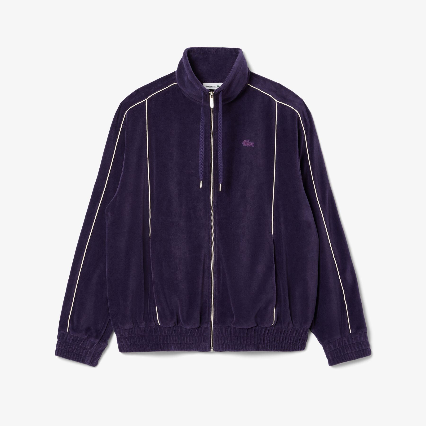 Oversized Zipped Velour Sweatshirt