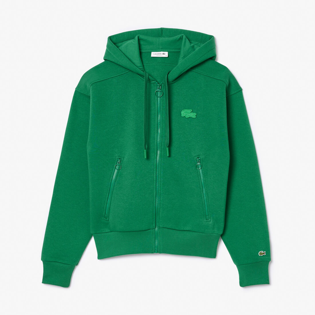 سويت شيرت رياضي بياقة بولو ومطرز بكلمة Lacoste سويت شيرت رياضي بياقة بولو ومطرز بكلمة Lacoste