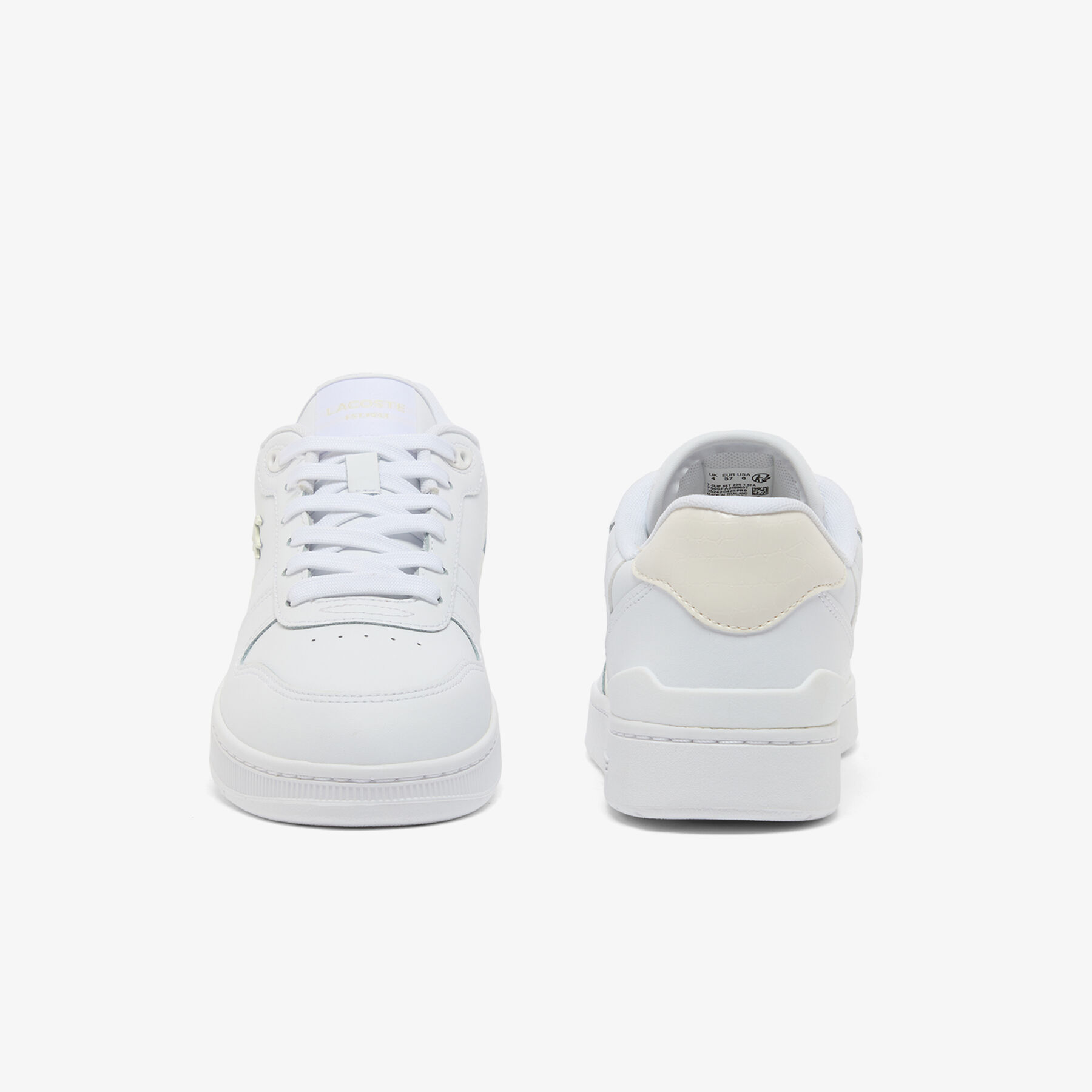 lacoste women s t clip set leather sneakers