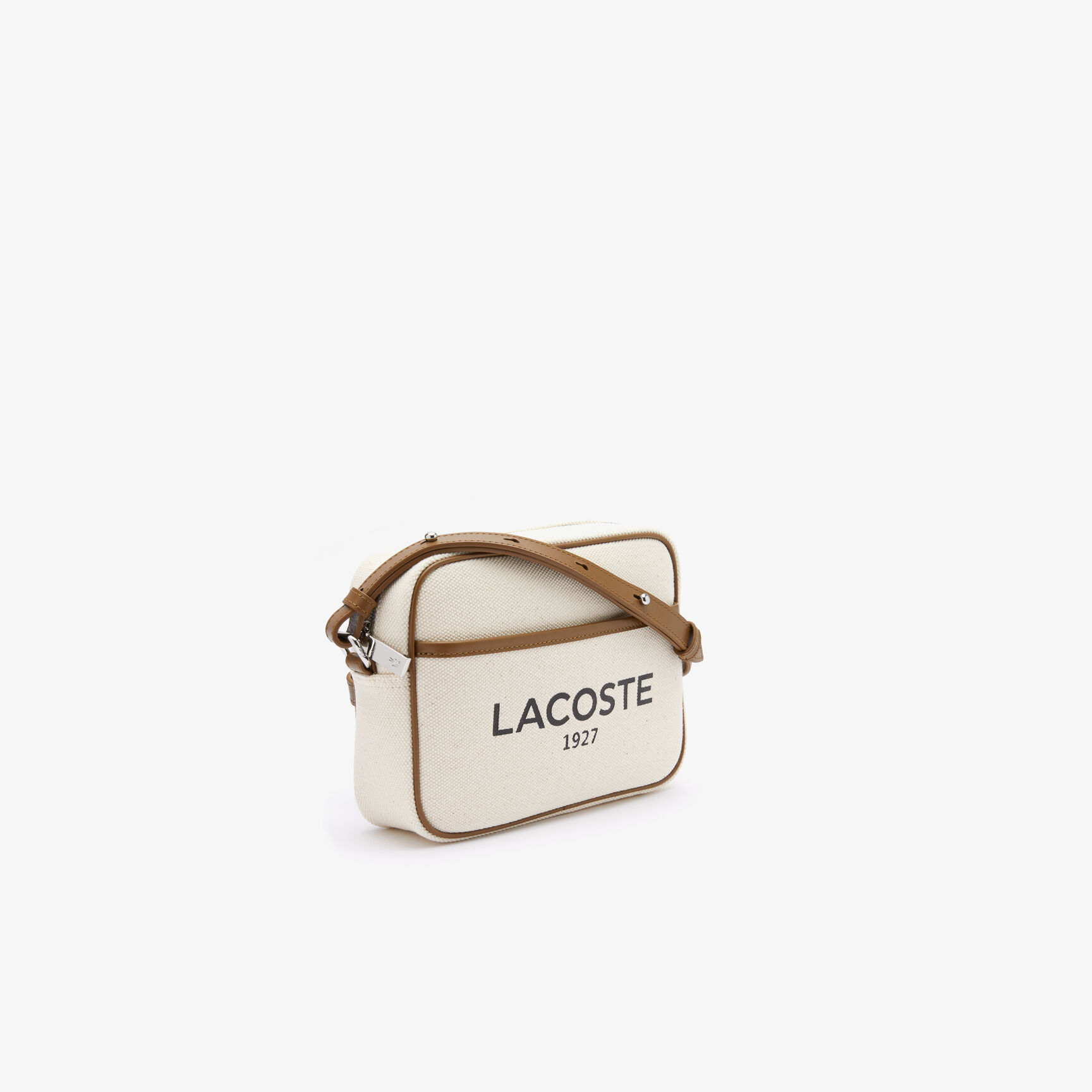 حقيبة كتف صغيرة قنب قطن بشعار الماركة للنساء مجموعة H&eacute;ritage Canvas