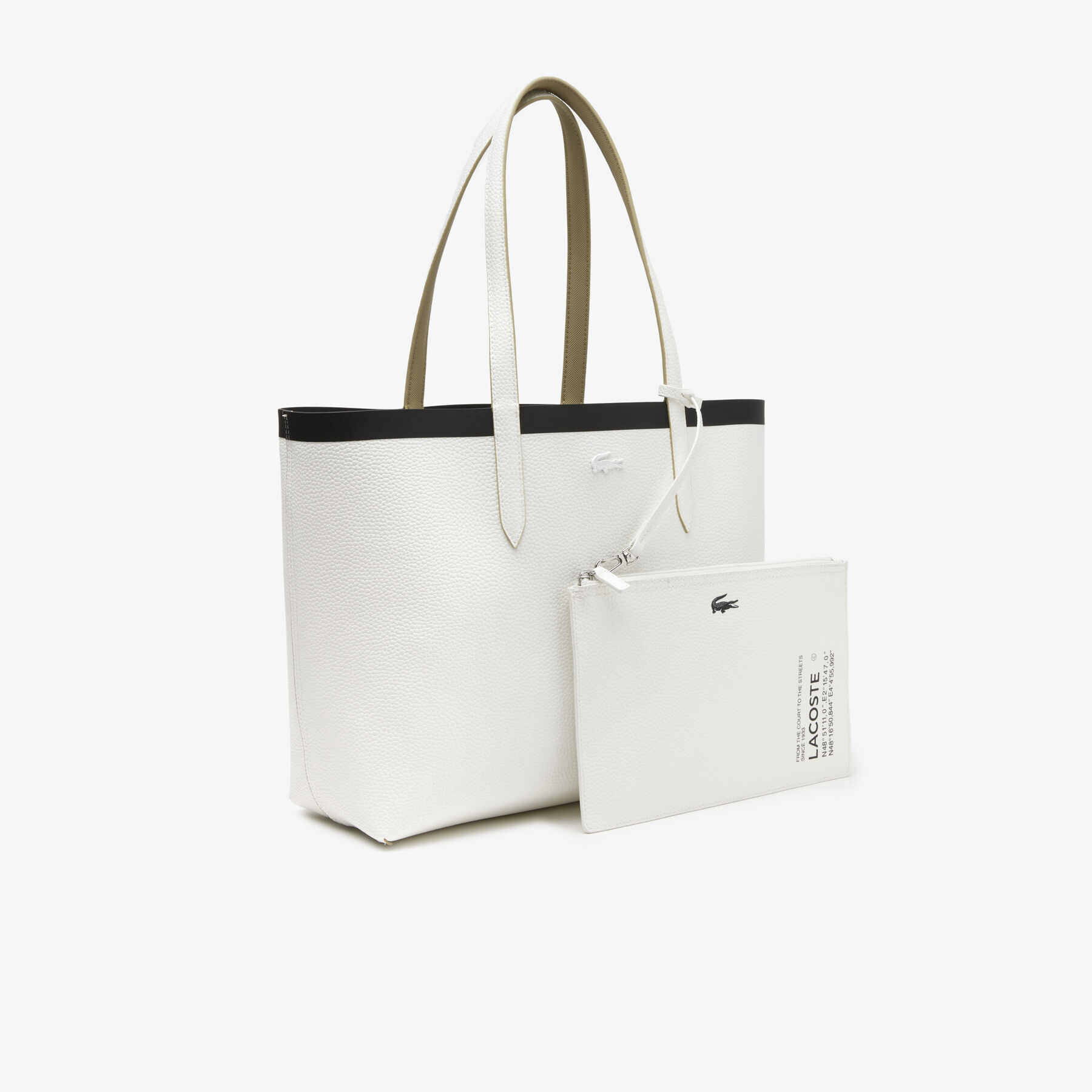 Women’s Lacoste Anna Reversible Tote with Zipped Pouch women s lacoste anna reversible tote with zipped pouch