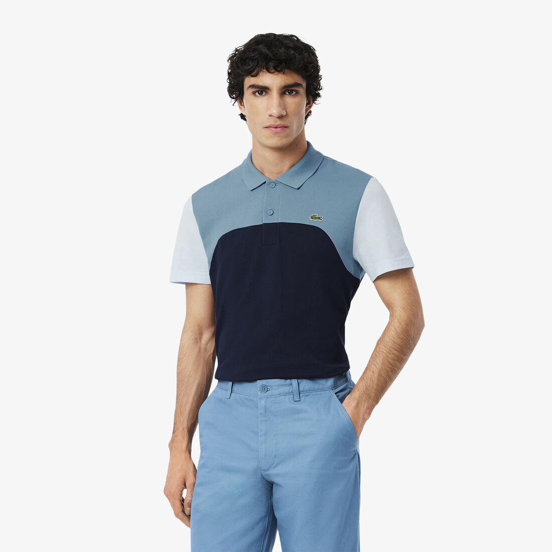 Regular Fit L.12.12 Colour-Block Polo Shirt