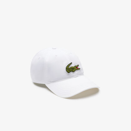 Crocodile Badge Cotton Twill Cap