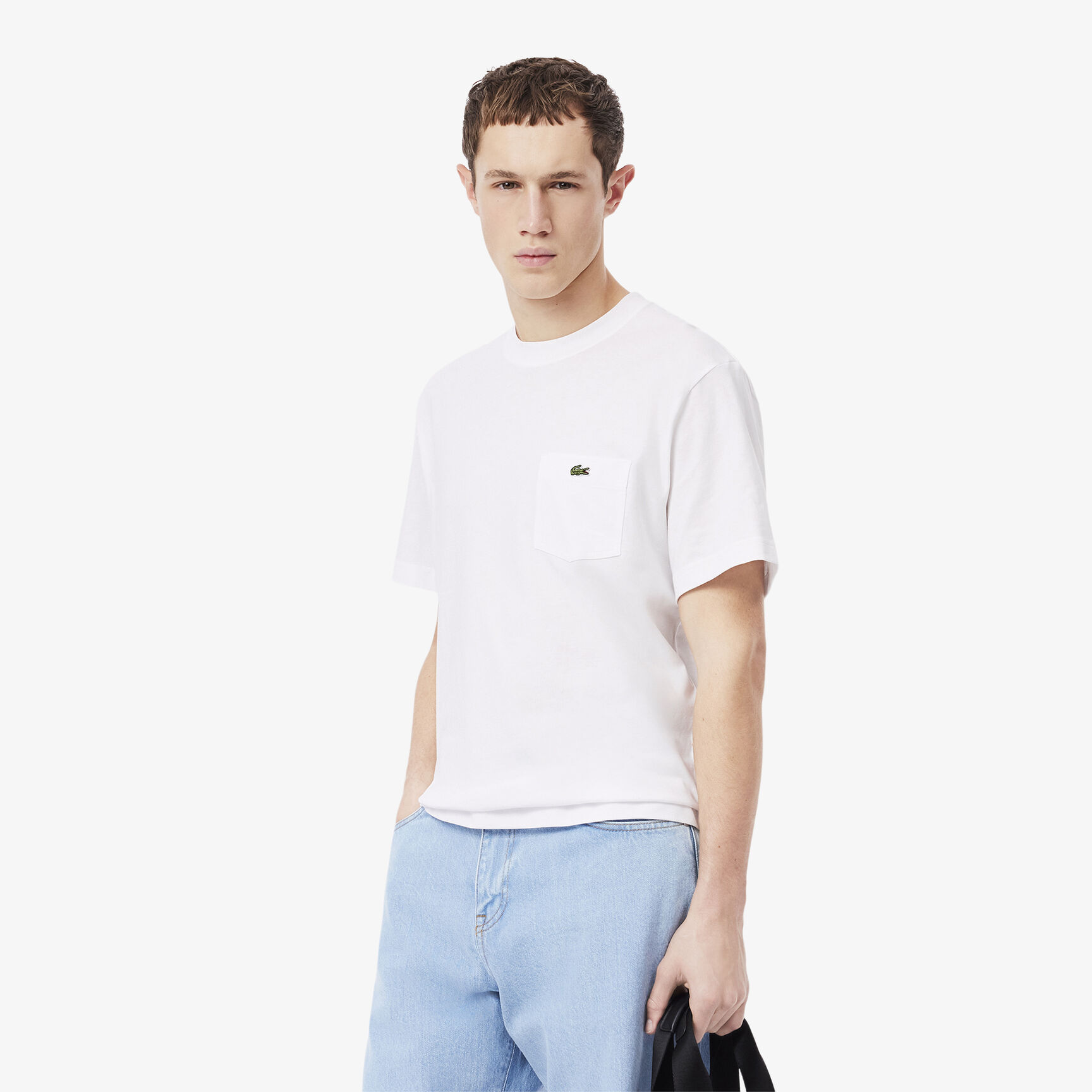 Cotton T-shirt with Breast Pocket