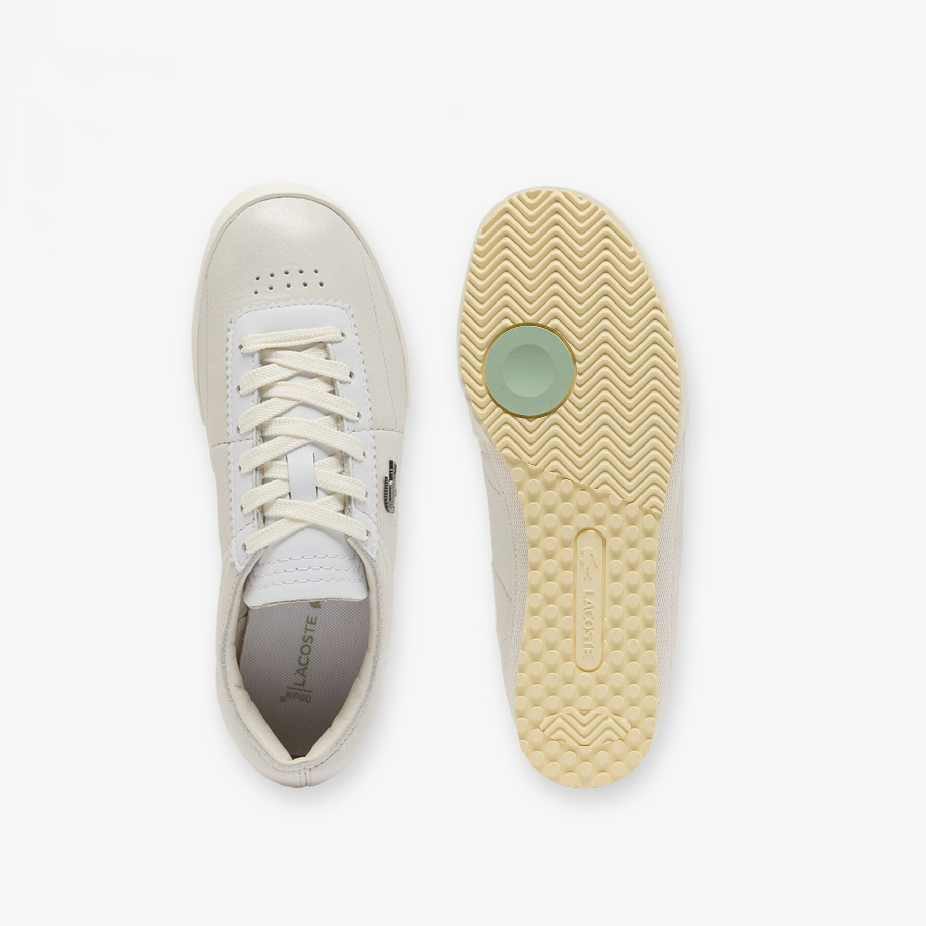 lacoste women s aura leather sneakers