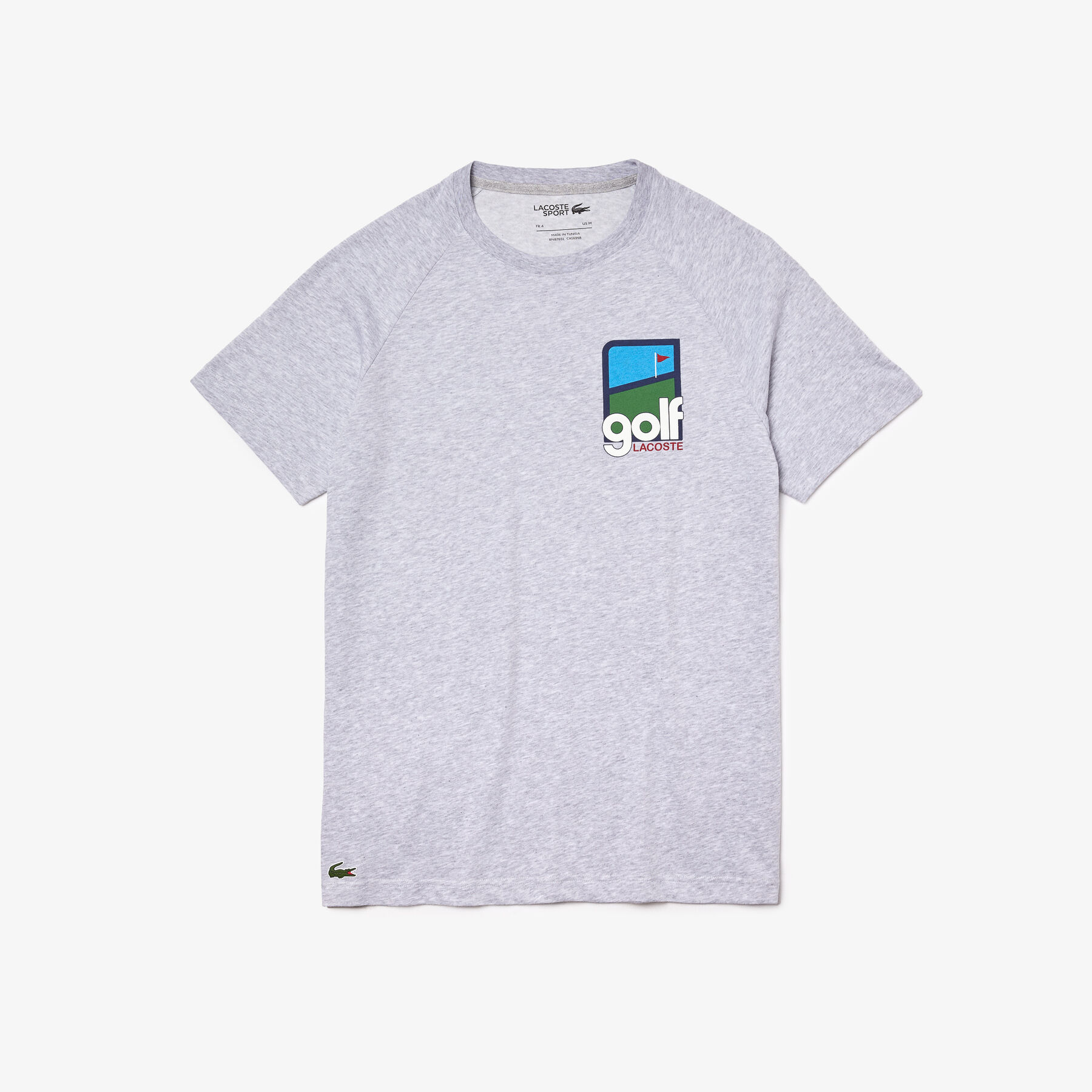 men s lacoste sport 3d design breathable cotton golf t shirt