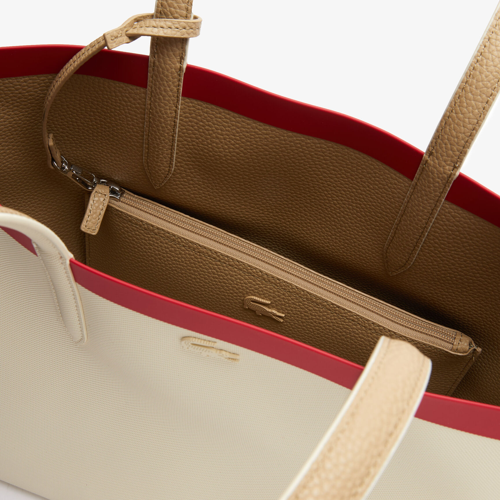 Women's Anna Removable Zip Pouch Canvas Large Shopper Bag