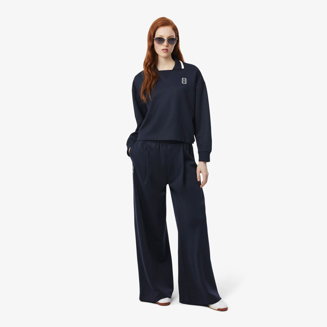 Pleat Front Pique Sweatpants Pleat Front Pique Sweatpants