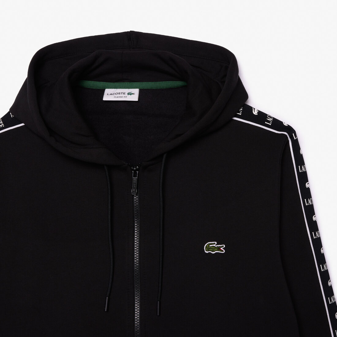 Logo Stripe Zip-Up Hoodie Logo Stripe Zip-Up Hoodie