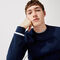 لاكوست سويت شيرت للجولف مع طباعة رسومية وفتحة رقبة مستديرة مجموعة lacoste sport للرجال