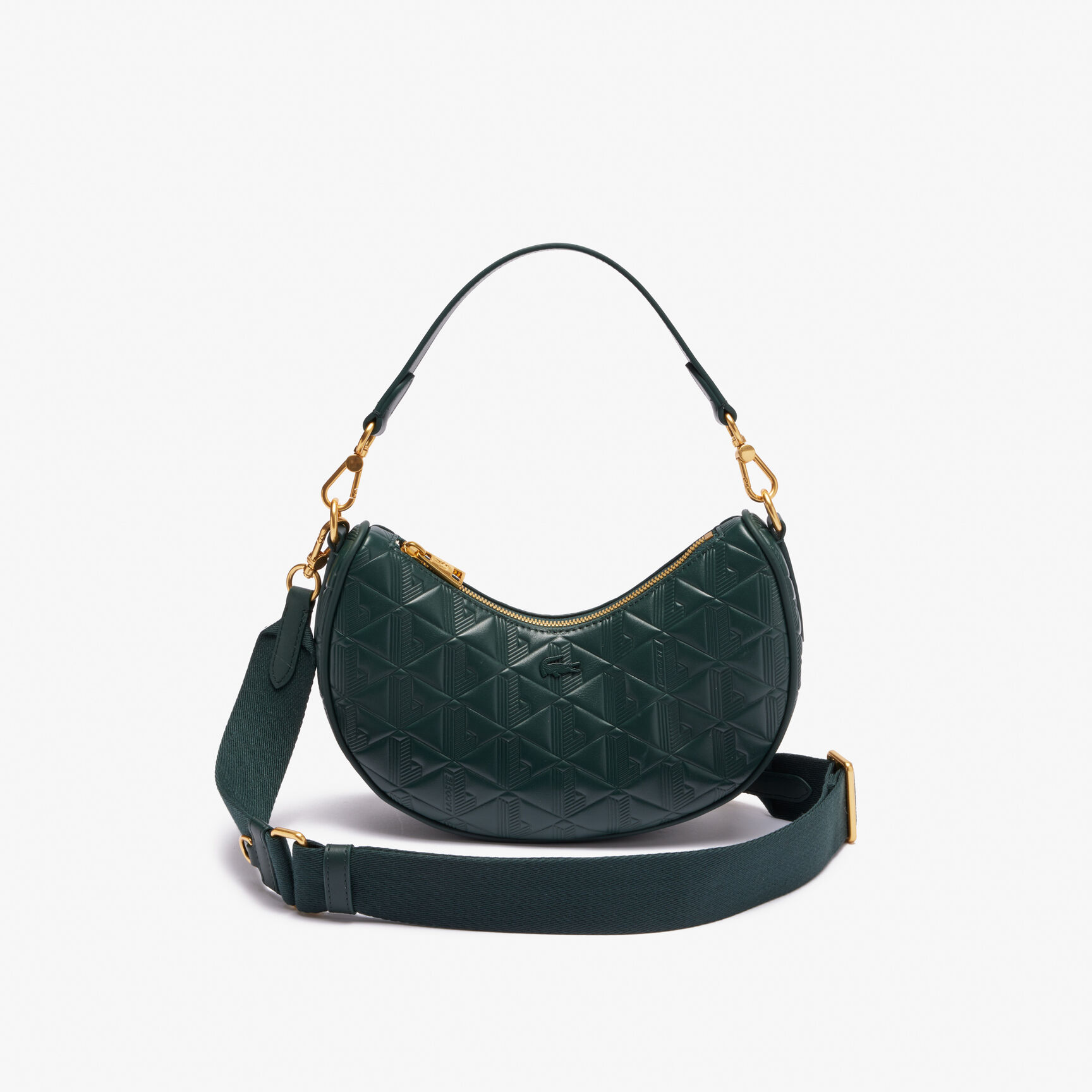 Maheki Embossed Leather Half Moon Purse Maheki Embossed Leather Half Moon Purse