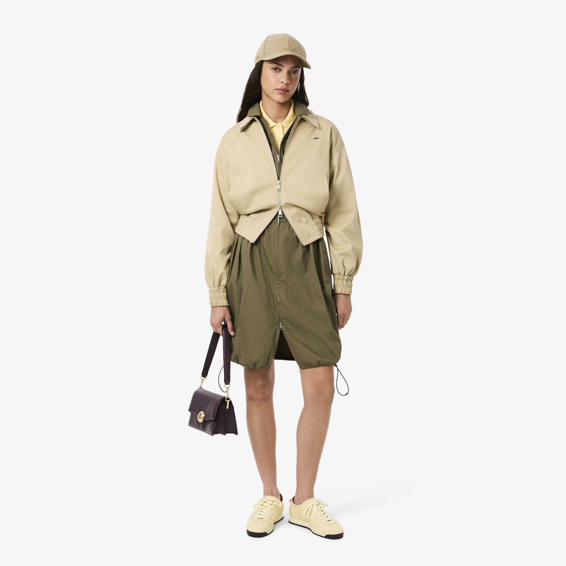 Oversized Cotton Zip Front Shirt Dress lacoste oversized cotton zip front shirt dress