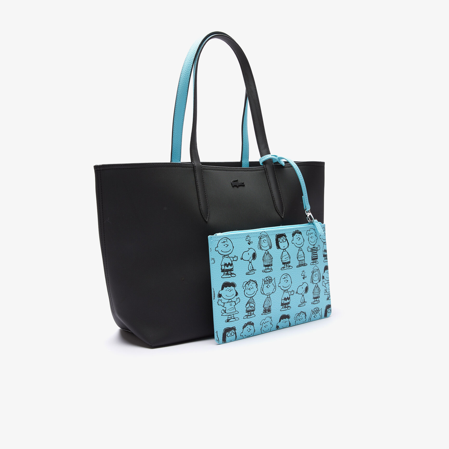 حقيبة تسوق كبيرة للنساء من Lacoste x Peanuts بسحاب