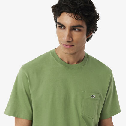 Cotton T-shirt With Breast Pocket