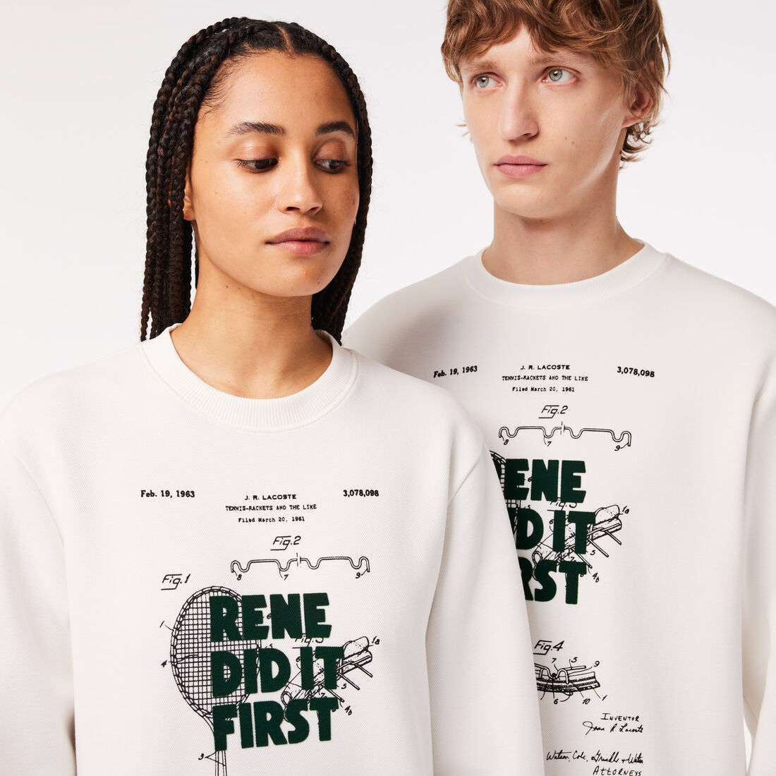 Patent Motif Pique Jogger Sweatshirt Patent Motif Pique Jogger Sweatshirt