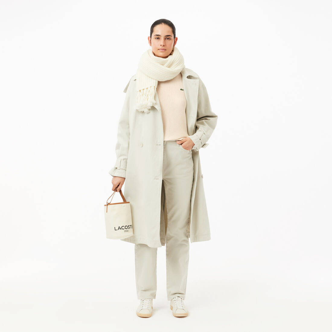 Relaxed Fit Carded Wool Moss Stitch Sweater Relaxed Fit Carded Wool Moss Stitch Sweater