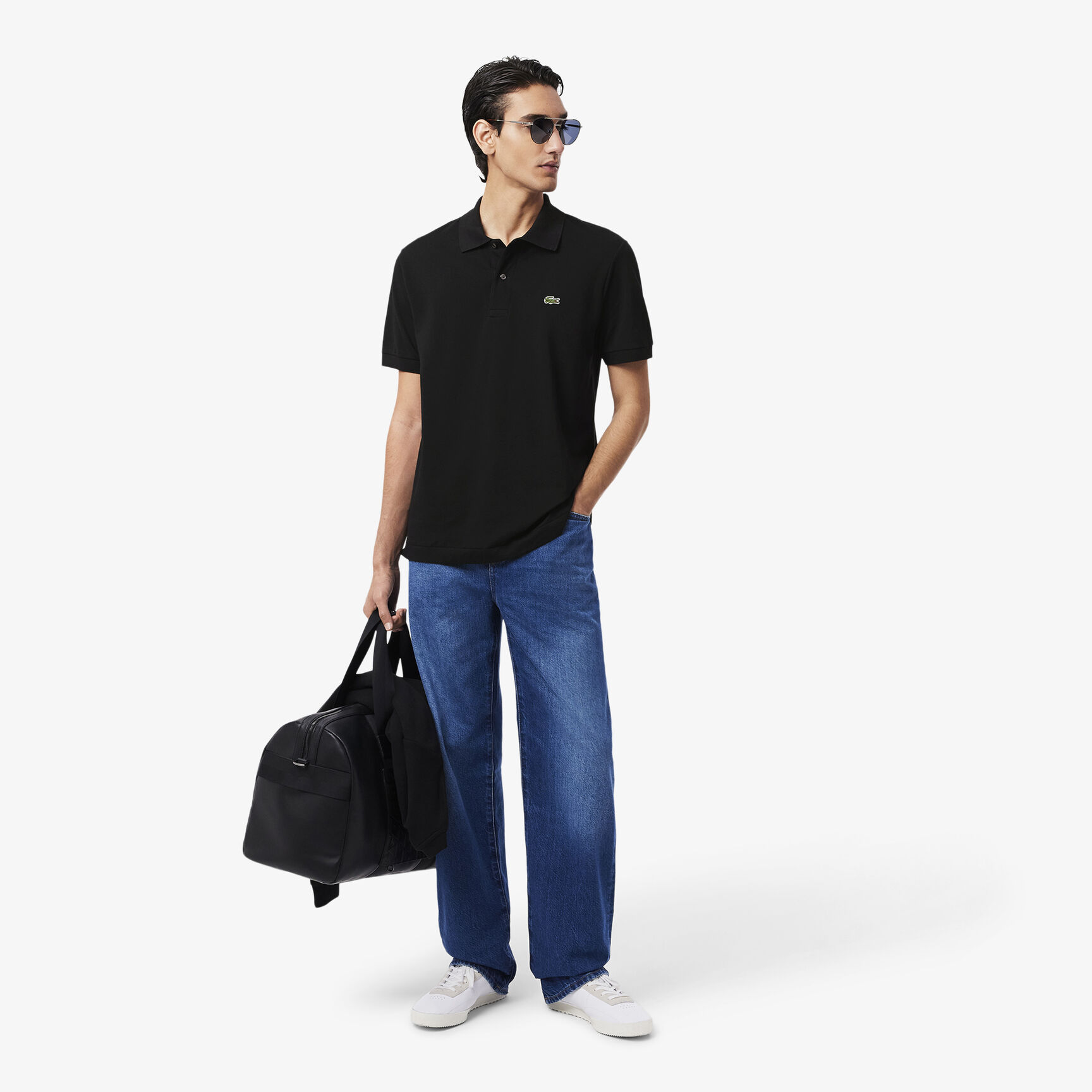 قميص بولو بيكيه خفيف بقصة كلاسيكية L.12.12