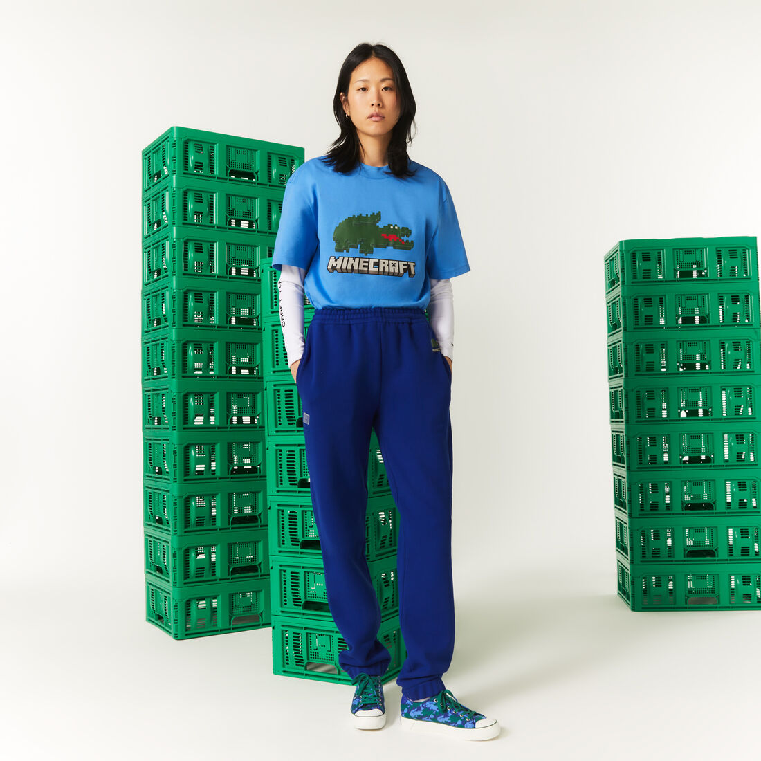 Unisex Lacoste x Minecraft Organic Cotton Fleece Joggers Unisex Lacoste x Minecraft Organic Cotton Fleece Joggers